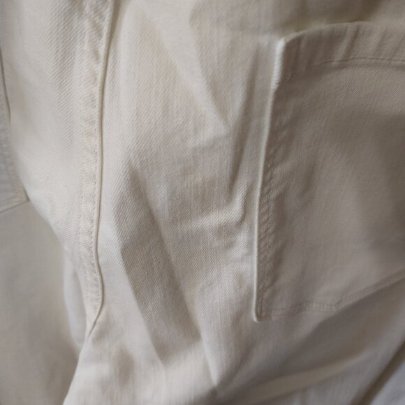 Arizona Jean's White Ripped Overalls XL - Picture 8 of 10